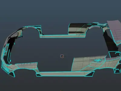 2021 VW Golf MK8 LBWK-Based Kit Low-poly 3D model