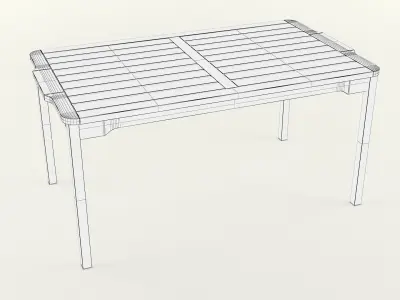 Outdoor Garden Table 3D model