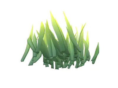Cartoon Grass v2 003 Low-poly 3D model