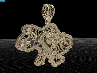 Ukraine Pendant 3D print model