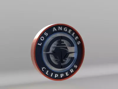 NBA Los Angeles Clippers Team Logo 3D model
