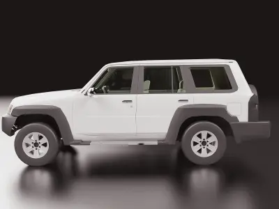 2016 Nissan Patrol  Low-poly 3D model