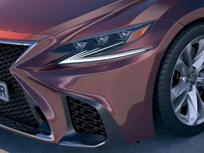 Lexus LS500 F-Sport 2018 3D model