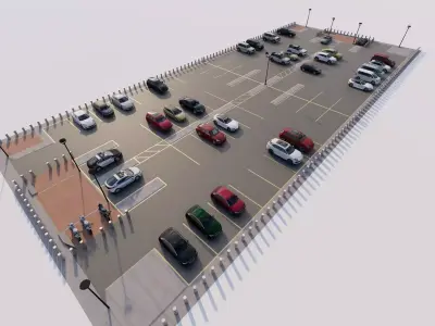 Parking-Parking Lot 3D model