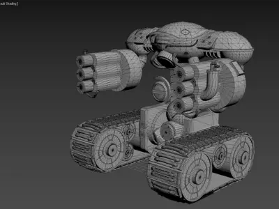 Ruthus 3D robot character Free low-poly 3D model