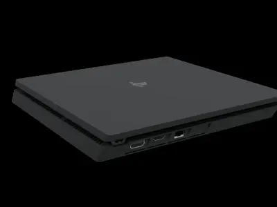 Ps4 Slim Low-poly 3D model