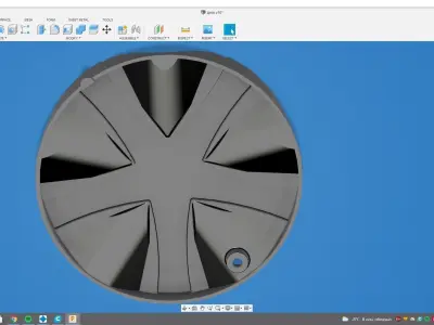 Hubcap omega 3D print model