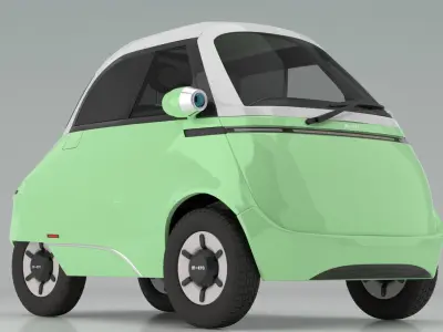 Microlino electric scooter car Mint 3D model
