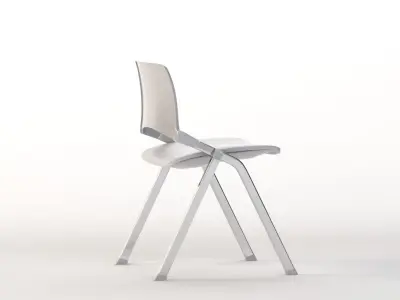 LAKENDO PLASTIC Stackable folding chair by Diemmebi 3D model