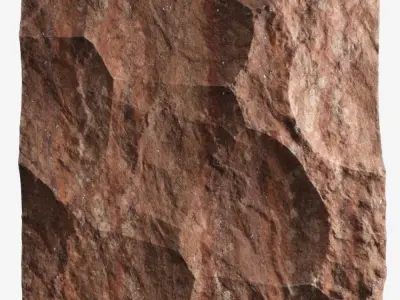 21-RockPanel piece of rock 3D model