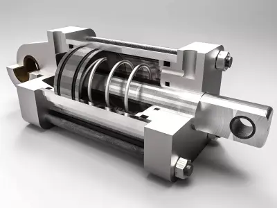 CILINDRO DE SIMPLE EFECTO Low-poly 3D model