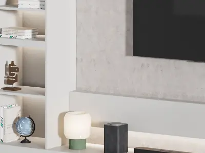 Modern TV Wall 027 3D model