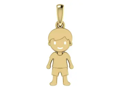 Boy Pendant 02 3D print model