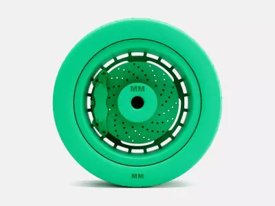 18x8 Fifteen52 Turbomac Wheel Hoosier Track Attack Tire 3D print model