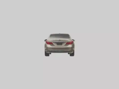 Luxury Touring Sedan model Low-poly 3D model