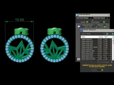 Earring Jewelry 3D print model buy