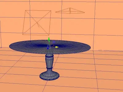 Simple table Free low-poly 3D model
