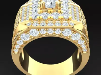 Luxury Men Rings Designs 6MR053 3D print model