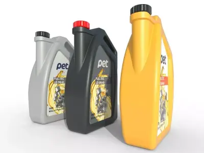 Motor Oil Bottle Model-1A Low-poly 3D model