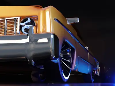 Custom Lowrider Model Low-poly 3D model
