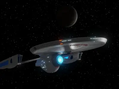 Detroyat-Class Destroyer TMP refit Free 3D model