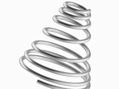 Steel Conical Spring 3D print model