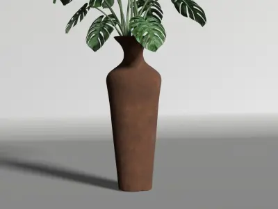 Terracotta pots with cracks  Free 3D model