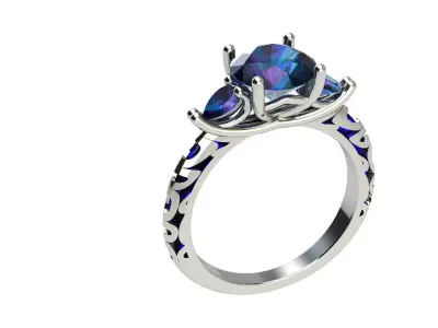 pear ring enamel 3D print model