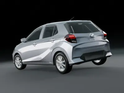 Perodua Axia D74A 2023  3D model