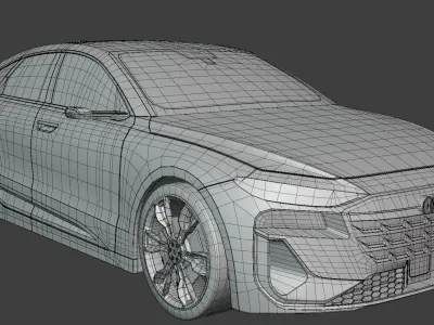 Audi A6 e-tron and Luxeed S7 3D Model Pack