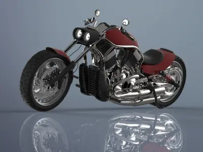 Motorcycle harley-davidson harley-davidson harley-davidson ha... 3D model