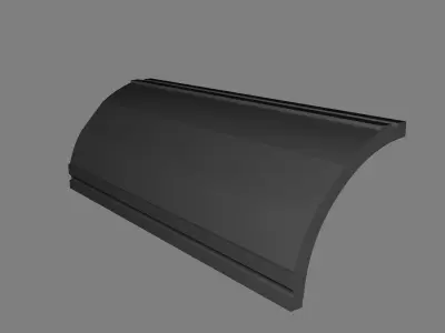 Cornice Moulding Low-poly 3D model 2