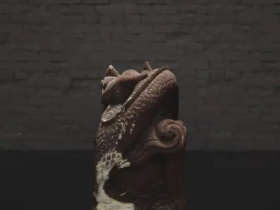 3D Scan - Dragon Sculpture 3D model