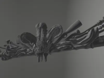  HMS VICTORY coat of arms decoration-figurehead 3D print model