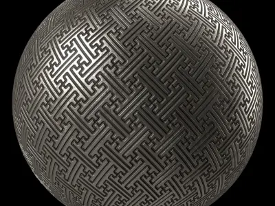 Metal Materials 56- Metal panels By Painting - Pbr 4k Seamless Texture