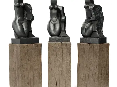 Cubist Woman figure 3D model