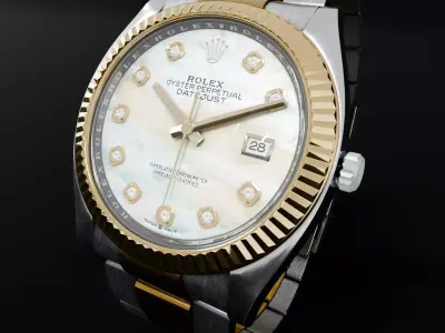 ROLEX Datejust 36 Mother Of Pearls Fluted Oyster 3D model