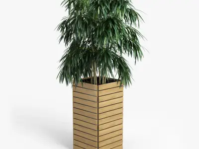 jasper rectangle planter P 3D model