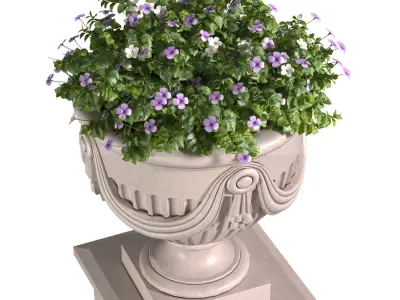 Beautiful Porch Plant Flowerpot for decorating  3D model