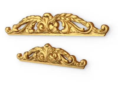 Classic carved decor ornament 361 3D model