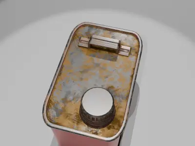 Oil Tank Free low-poly 3D model