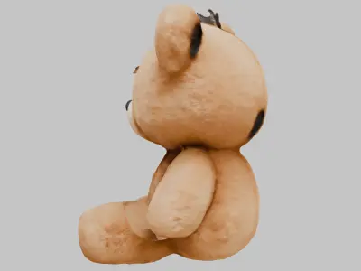 Teddy Bear Plush Toy Low-poly 3D model purchase