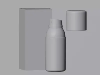 Cosmetic Spray Bottle 3D model Low-poly 3D model