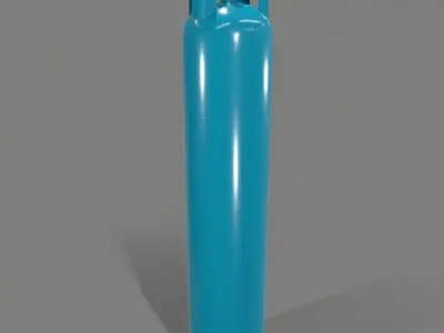 gas-cylinder gas cylinder Low-poly 3D model