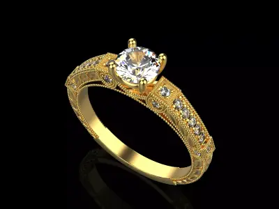 Engagement ring  141 3D print model