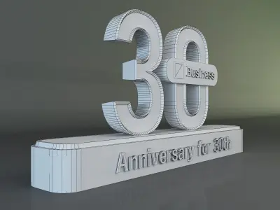 30 years anniversary 3d model a661b 3D model