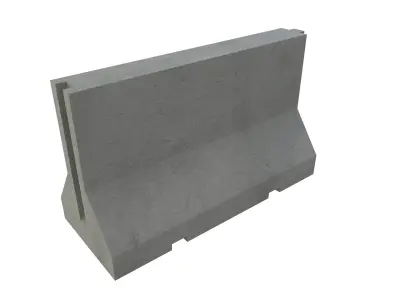 Concrete Barrier 3D model