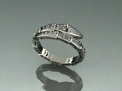 Tried Fusion Snake Ring 3D print model