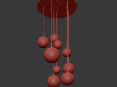 Restoration Hardware Whitney Chandelier 3D model