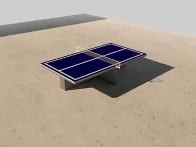Ping pong table 3D model